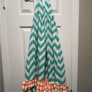 Lolly Wolly Doodle Pastel Chevron Dress